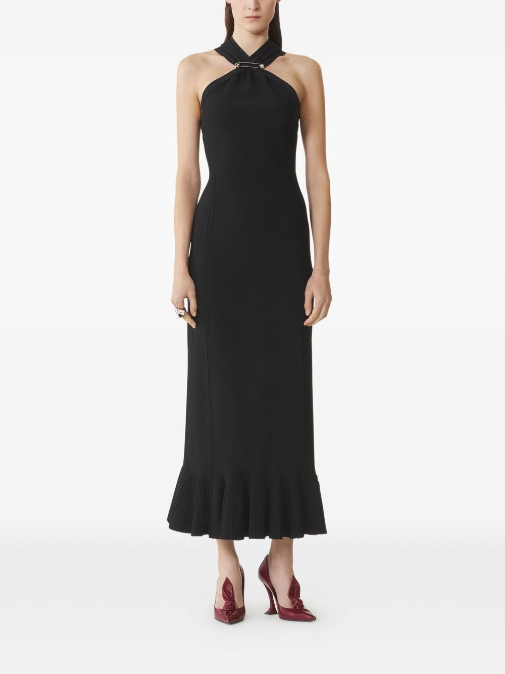 Halter Neck Midi Dress