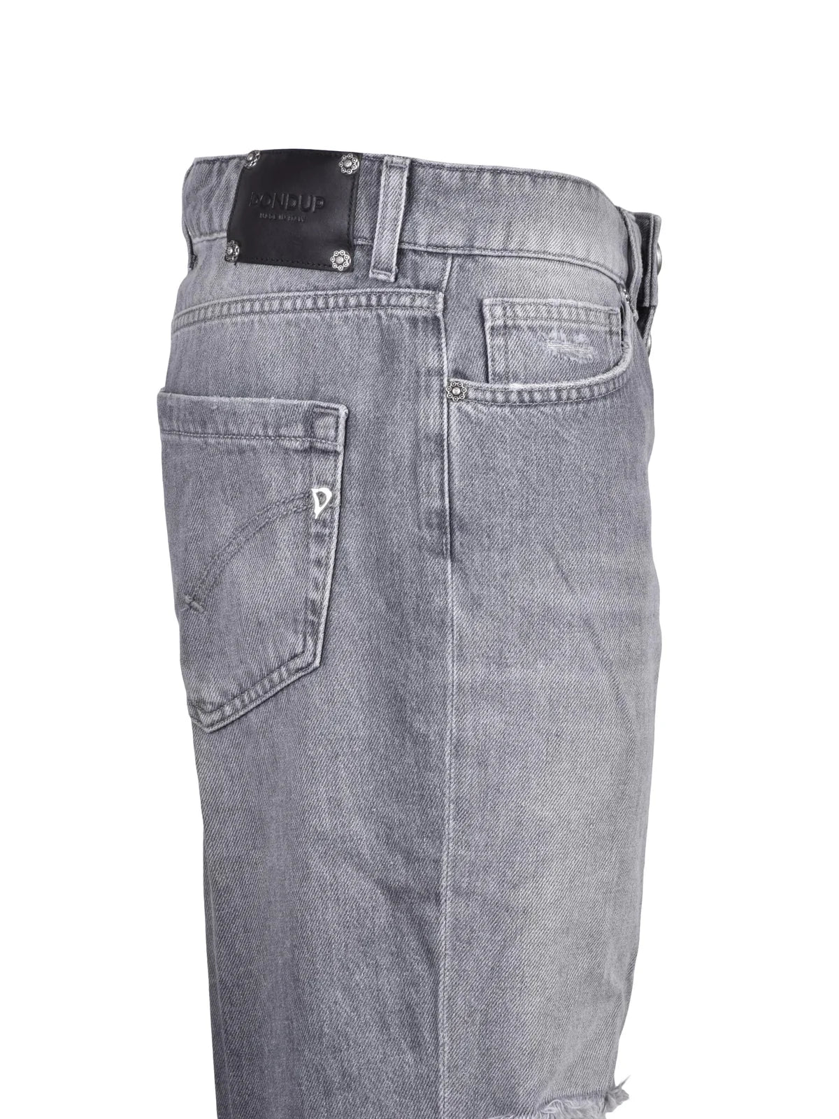 Grey Icon Loose Fit Cotton Jeans