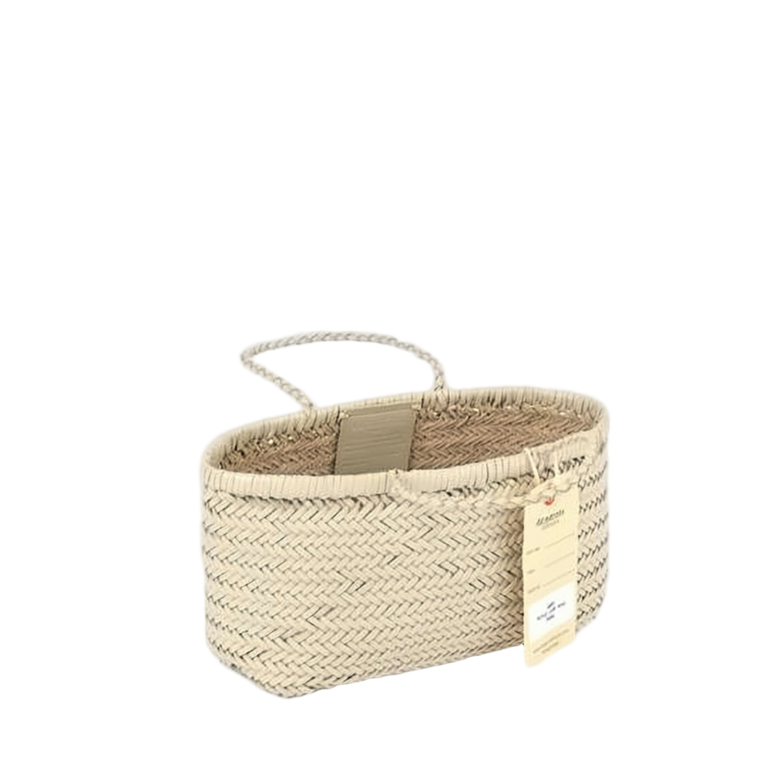 Woven Buffalo Leather Mini Tote Bag