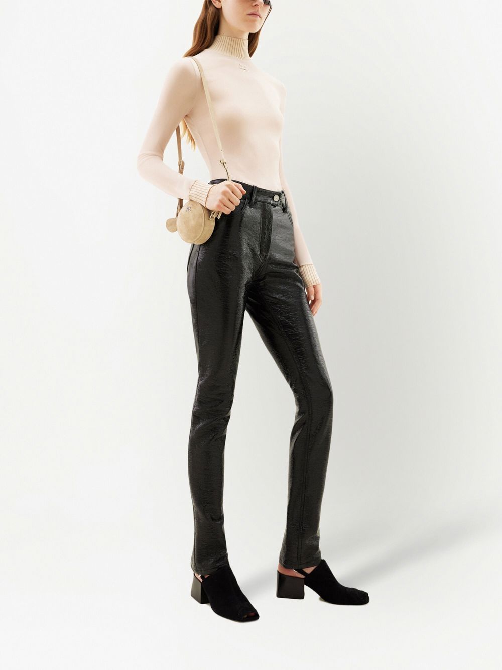 Black Stretch Cotton Trousers