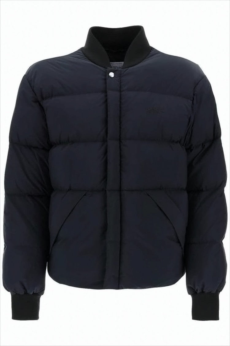 Cropped Black Puffer Jacket with Boxy Silhouette and Matte Finish