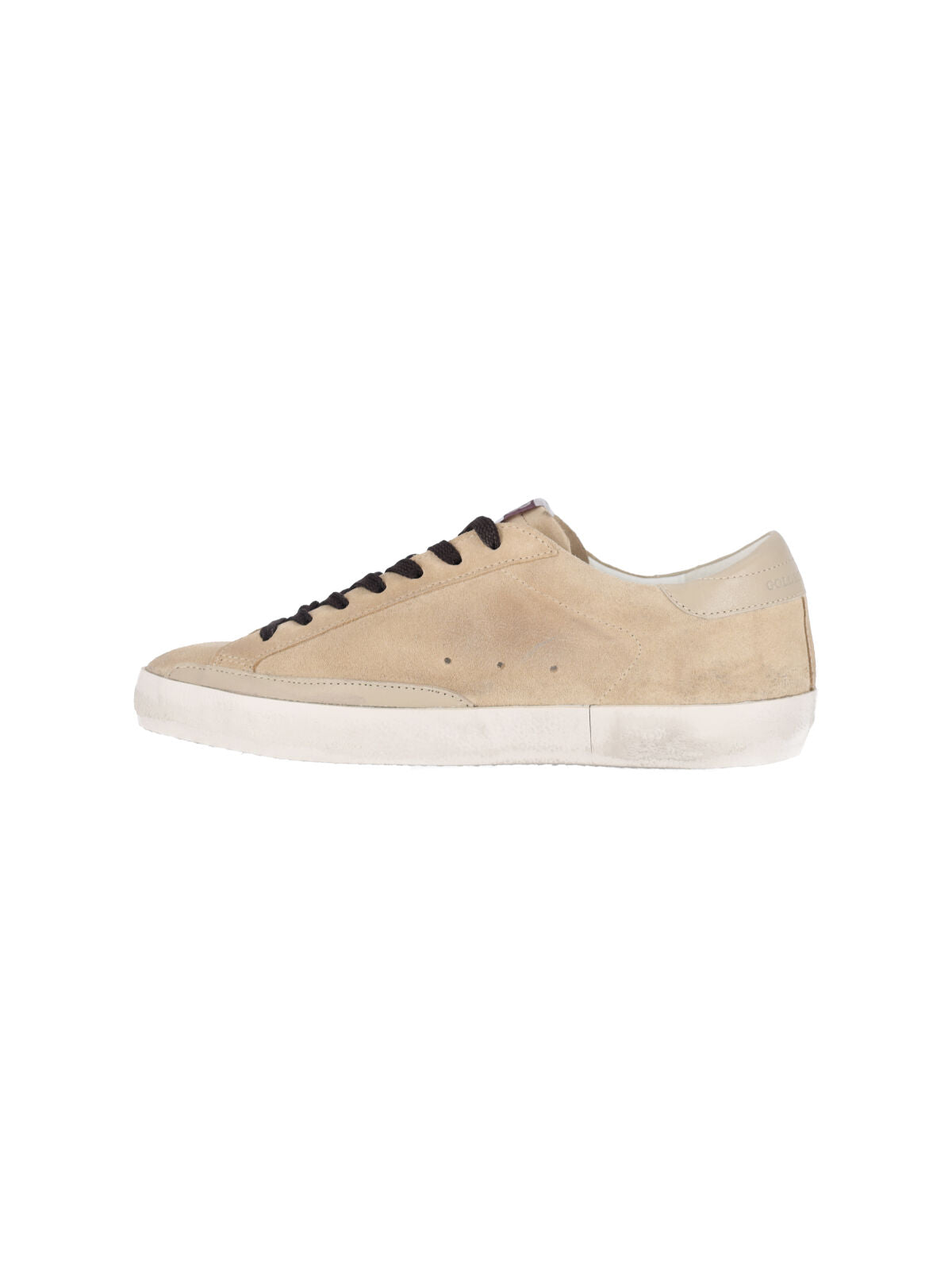 Beige Super-Star Calf Suede Low-Top Sneakers