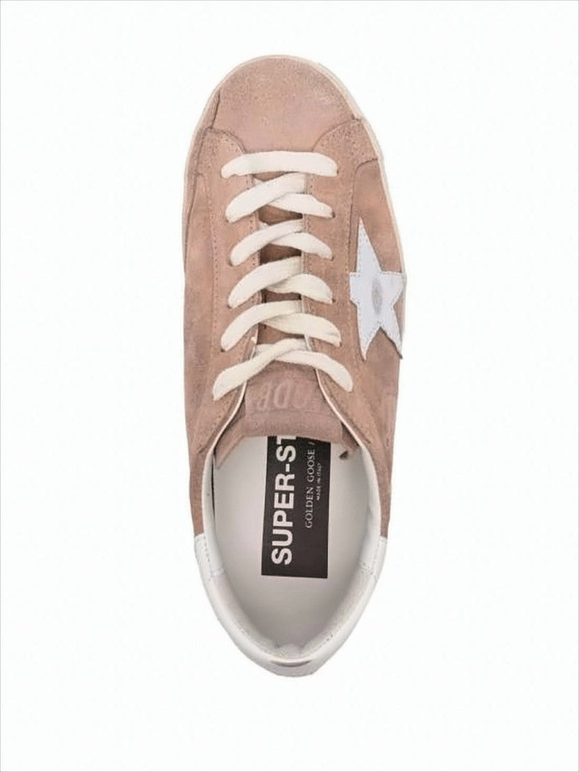 Vintage Suede Low-Top Sneakers with Distressed Sole