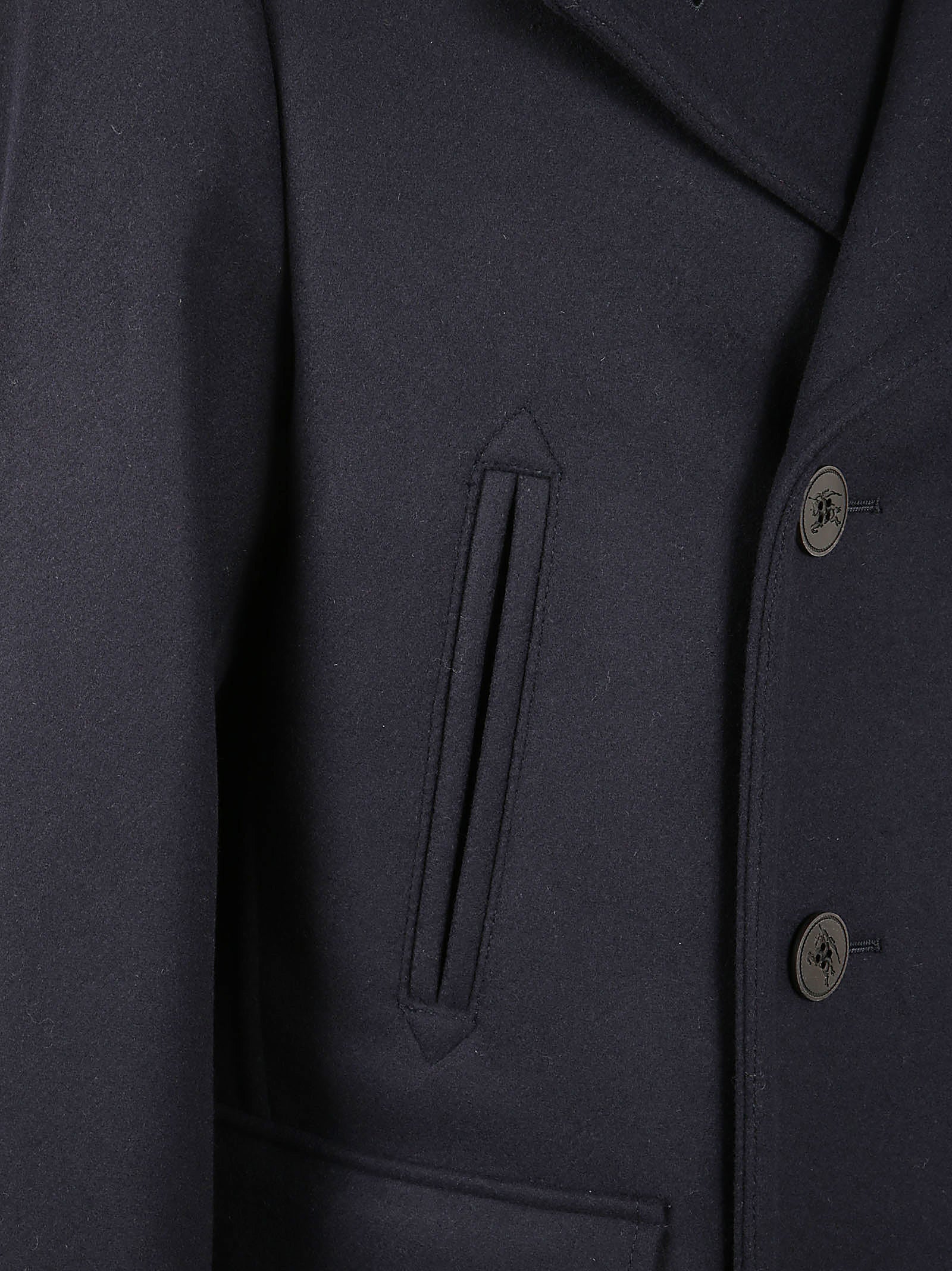 Structured Double-Breasted Coat With Wide Lapels