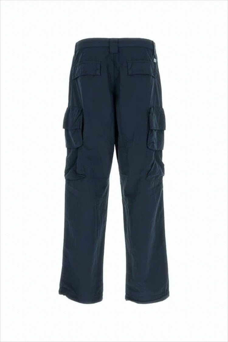 Utilitarian Straight Pants with Flap Pockets
