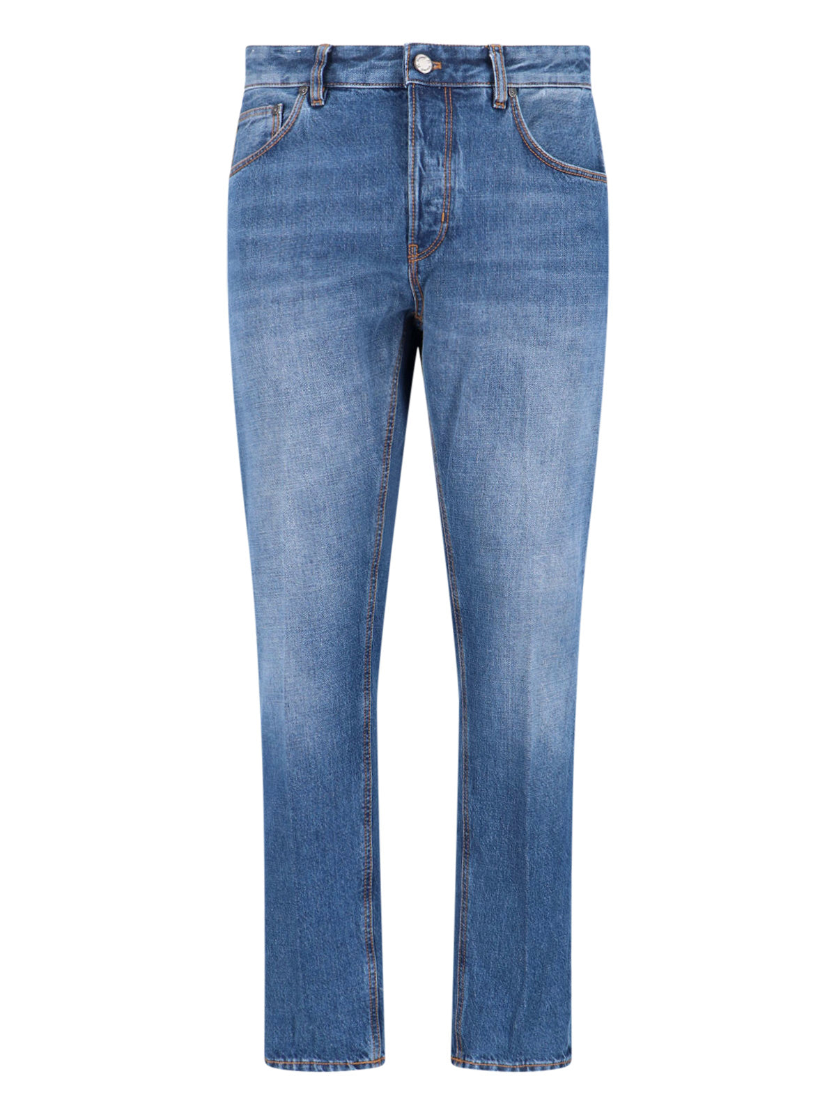 Straight-Leg Denim Jeans With Classic Five-Pocket