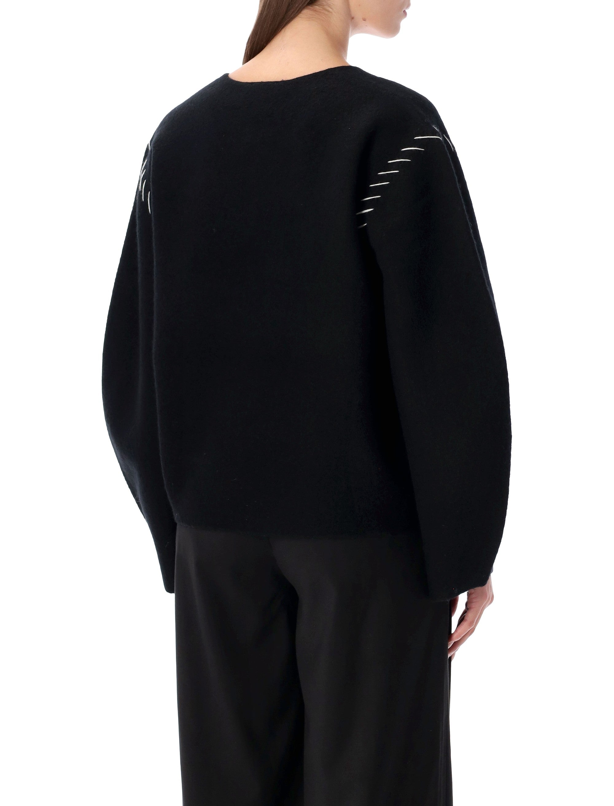 Oslo Black Wool Sweater