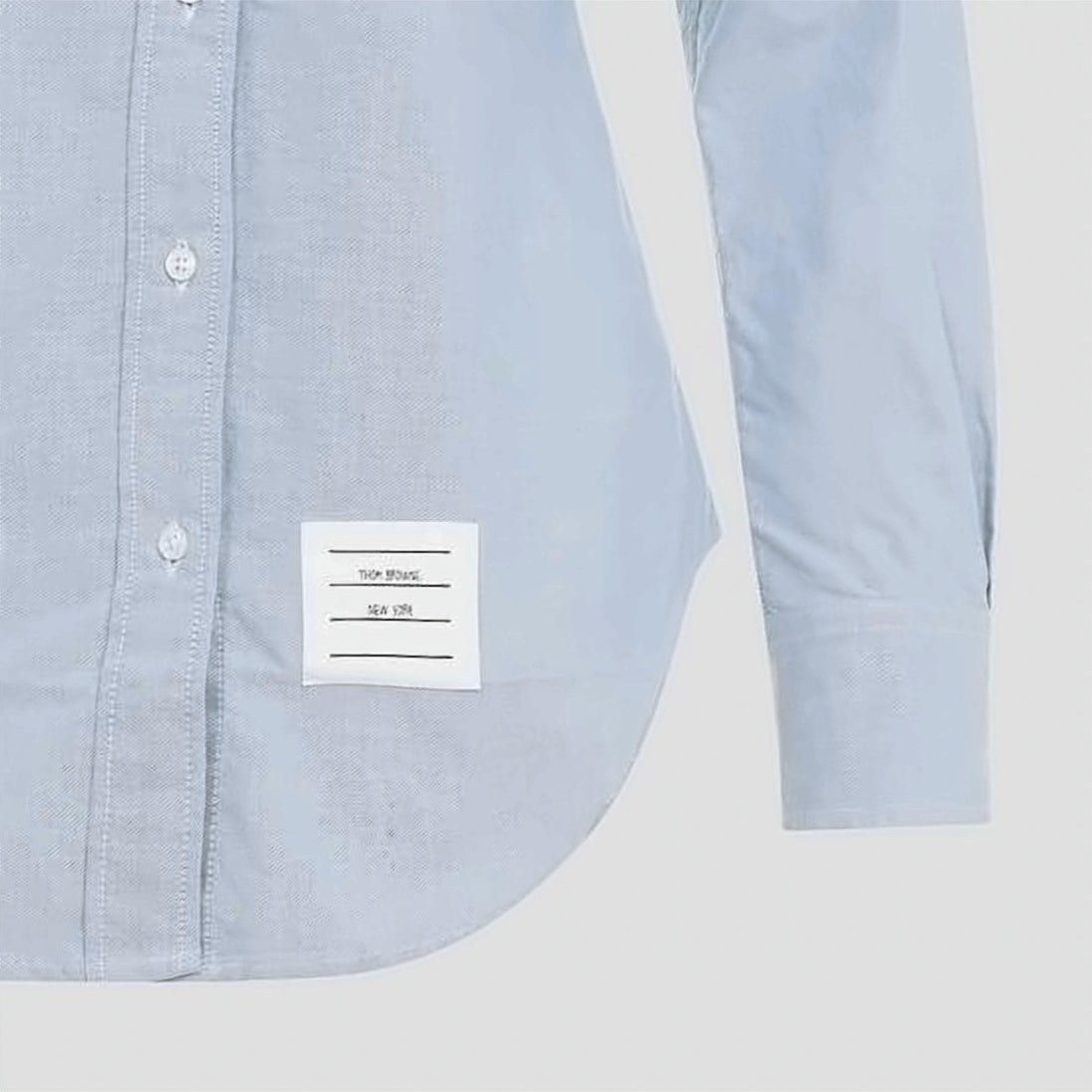 Long-Sleeved Button-Up Shirt with Striped Accents