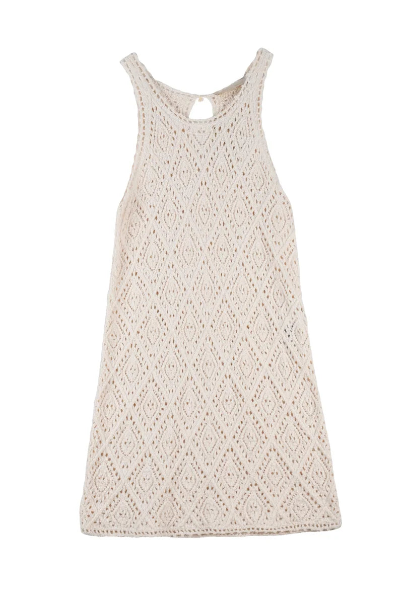 Macramé Dress - Beige