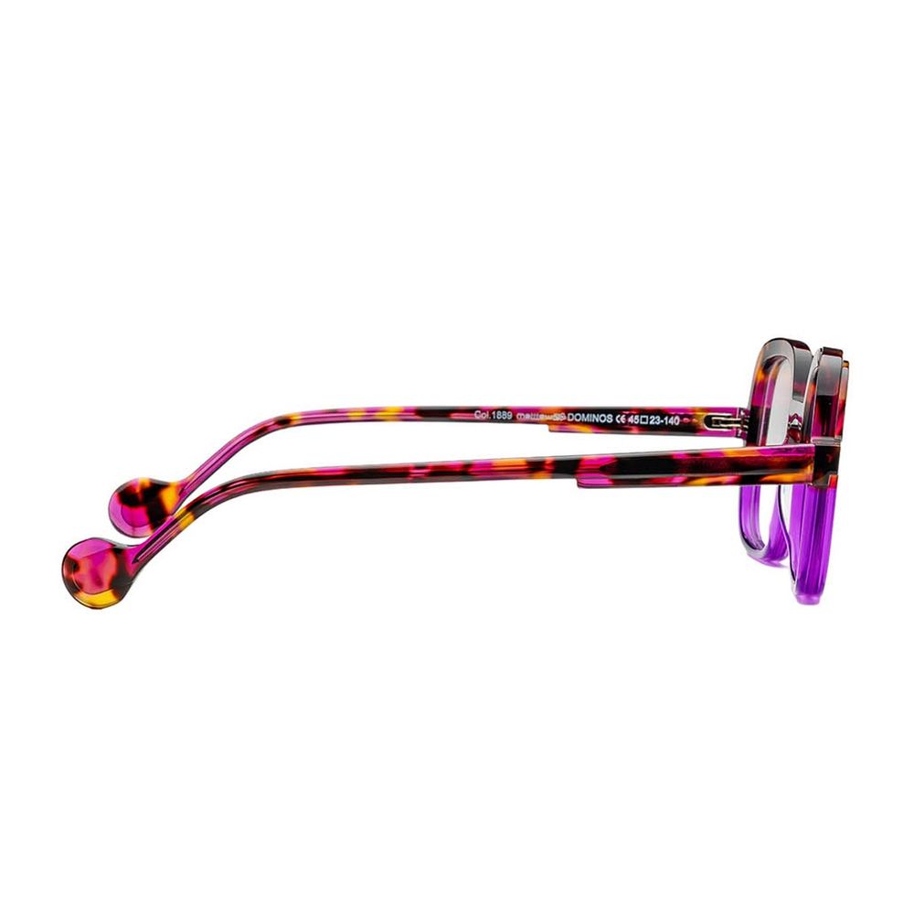 Dominos Tortoiseshell Acetate Eyewear With Violet Gradient