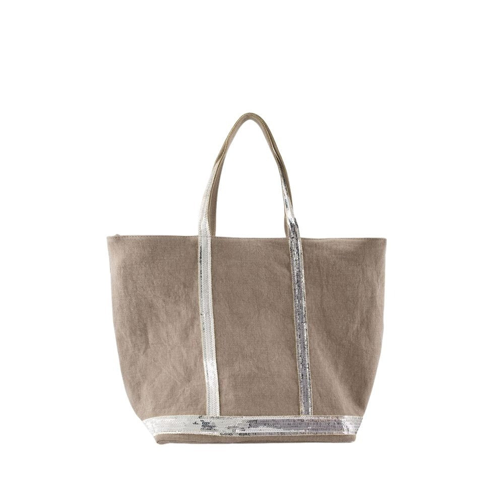 Cabas L Shopper Bag - Linen - Grey