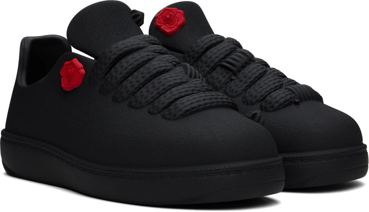 Black Sneakers with Decorative Side Element