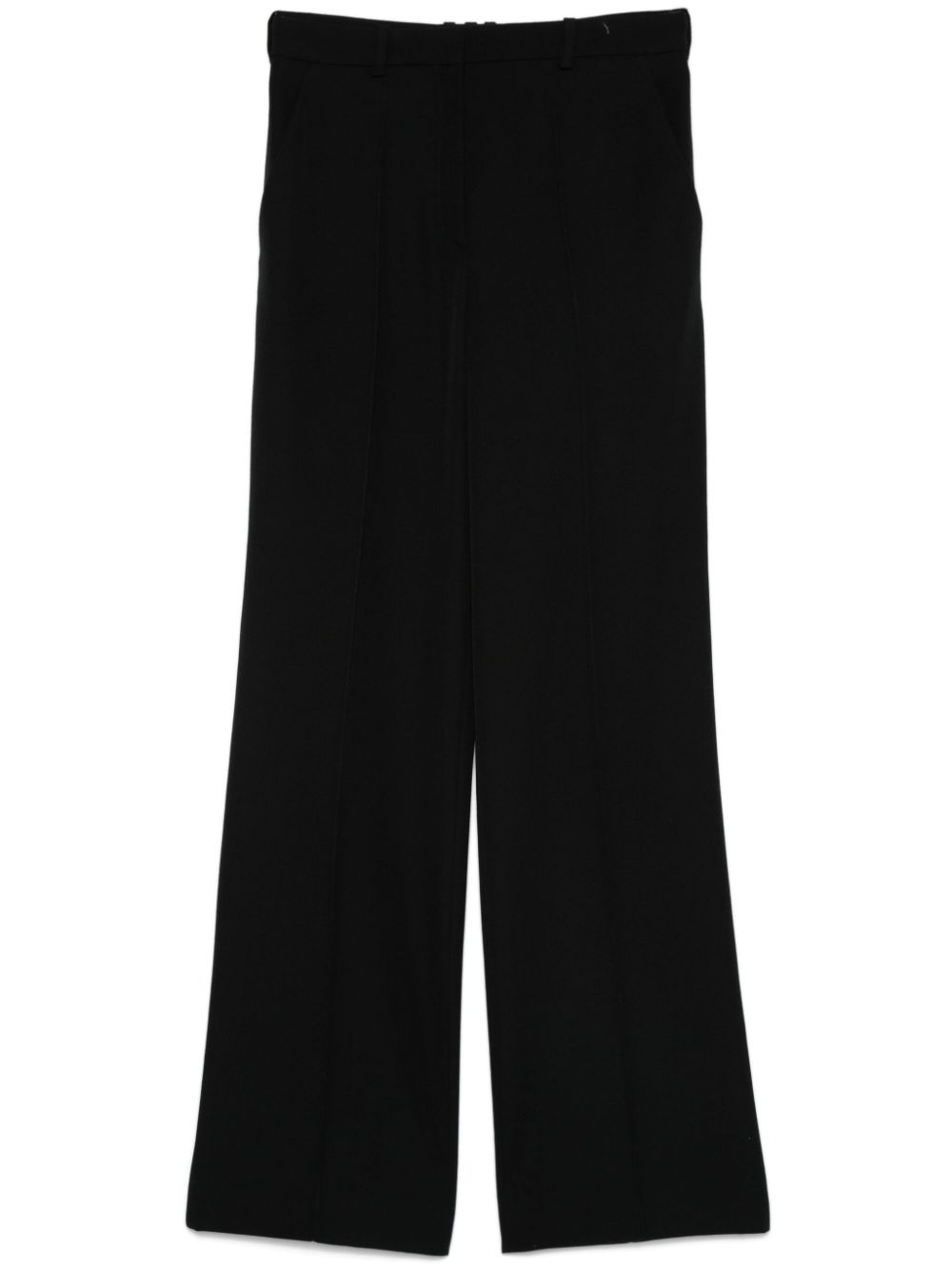 Wide-Leg Black Trousers