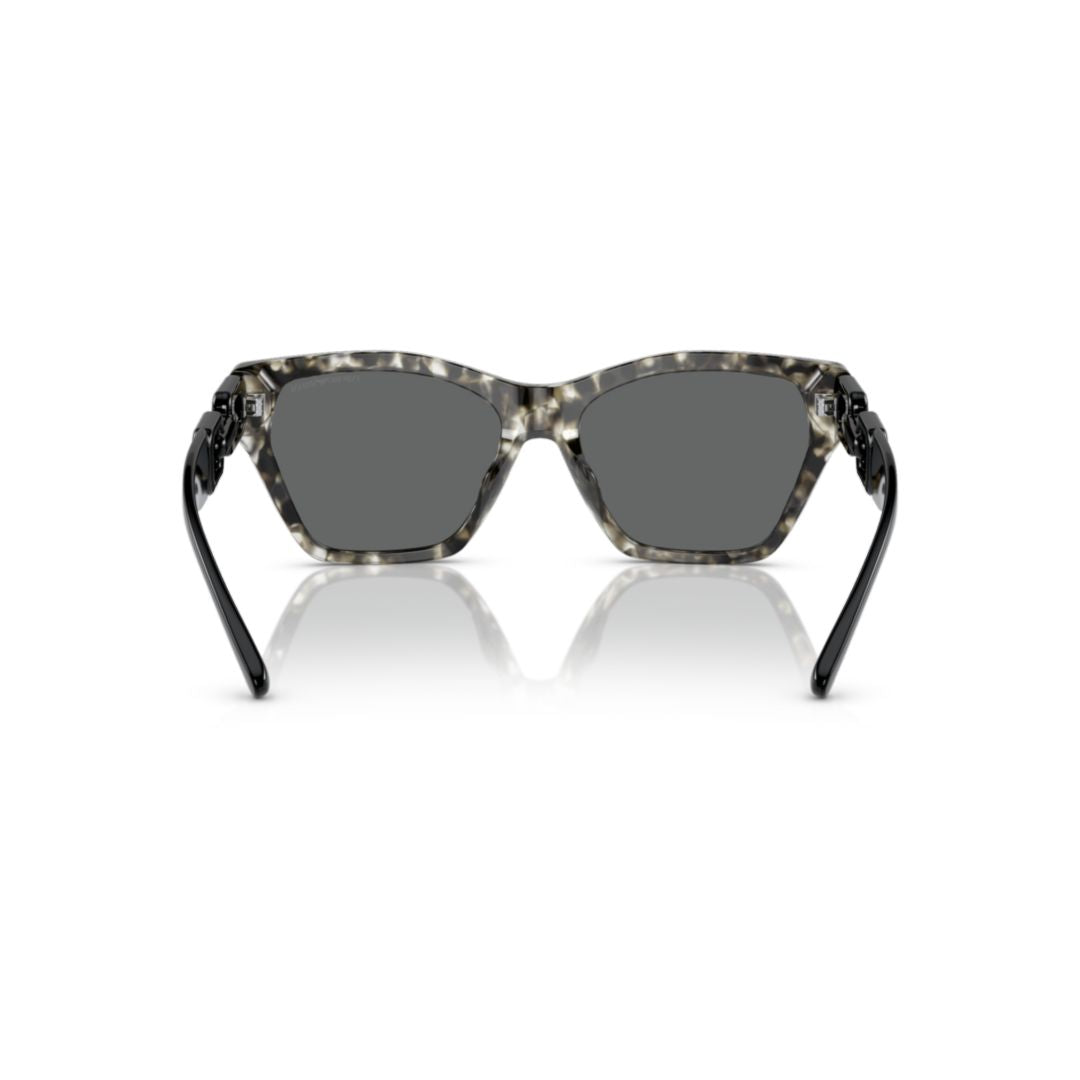 4203u Sole Cat-Eye Acetate Sunglasses with Linked Chain Temples