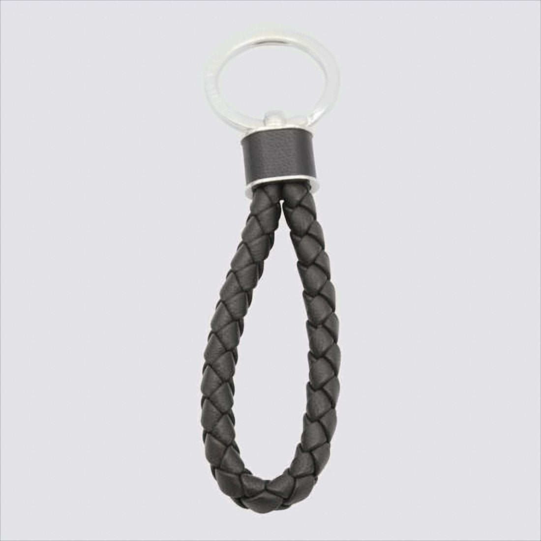 Braided Lambskin Leather Keyring
