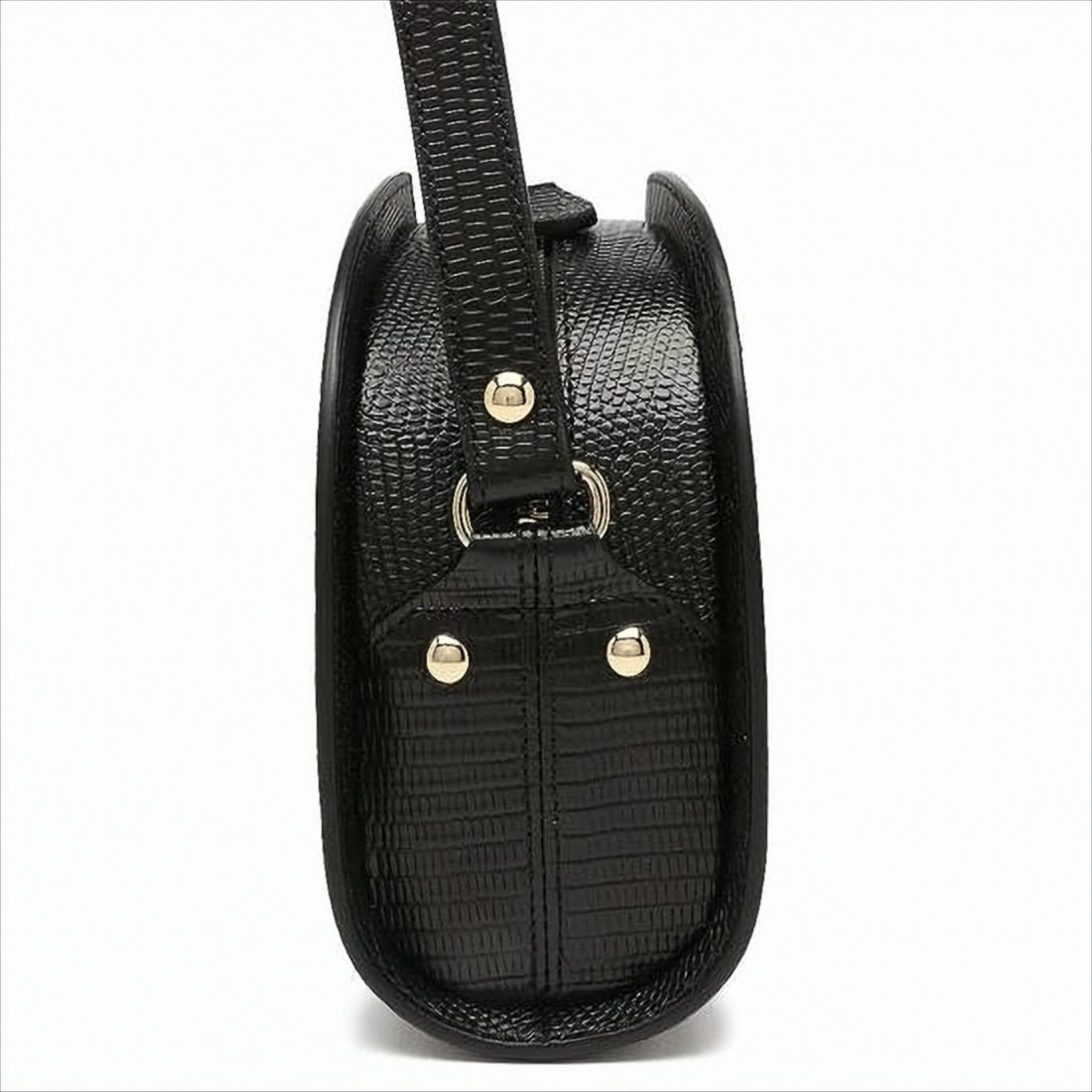 Textured Leather Shoulder Bag