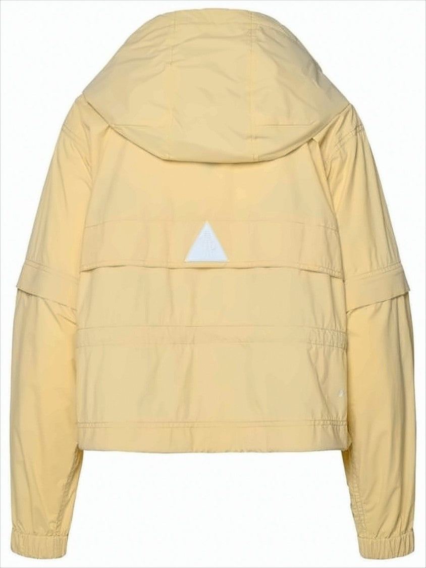 Cropped Hooded Jacket with Flap Pockets