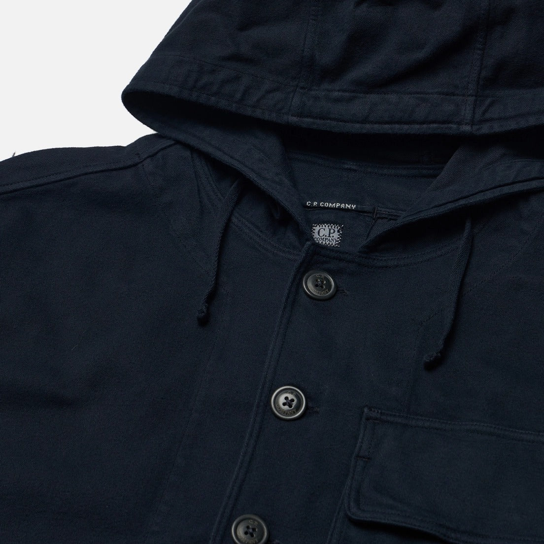 Structured Black Jacket With Pointed Collar And Flap Pocket