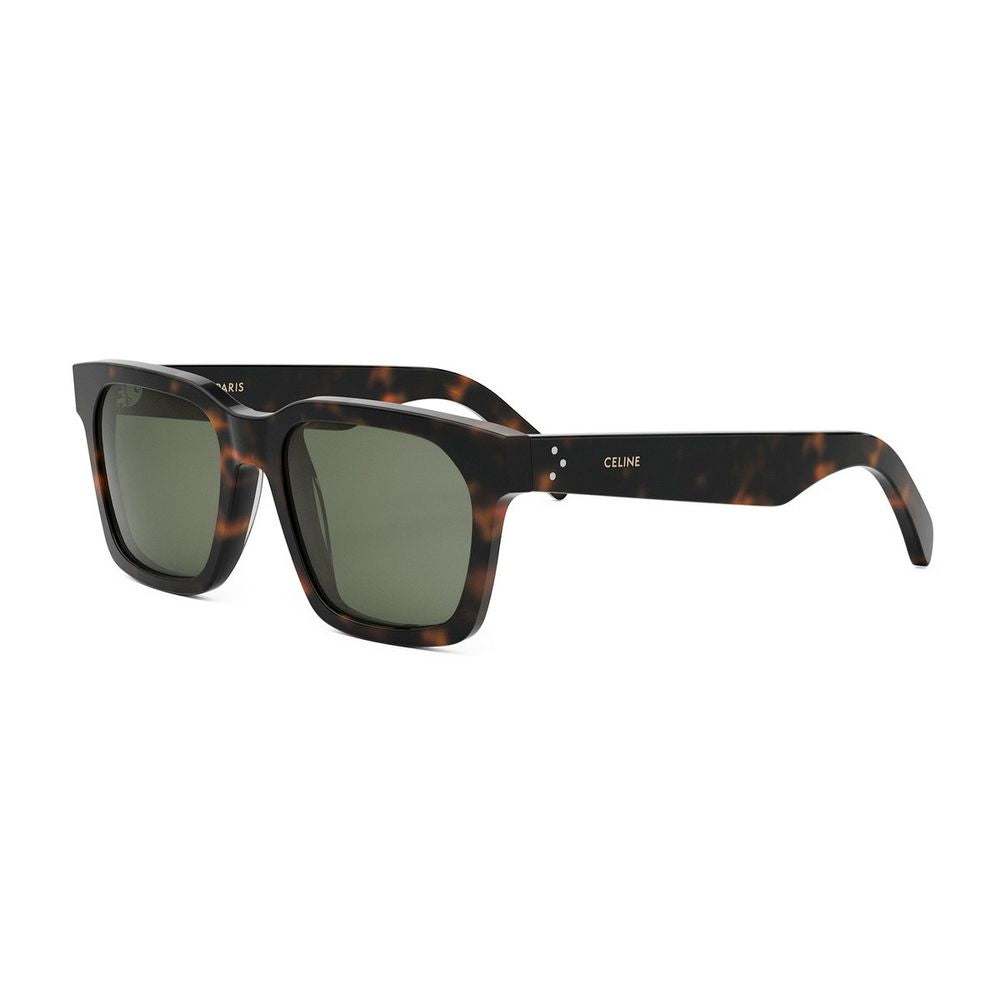 3 Dots Square Frame Havana Sunglasses