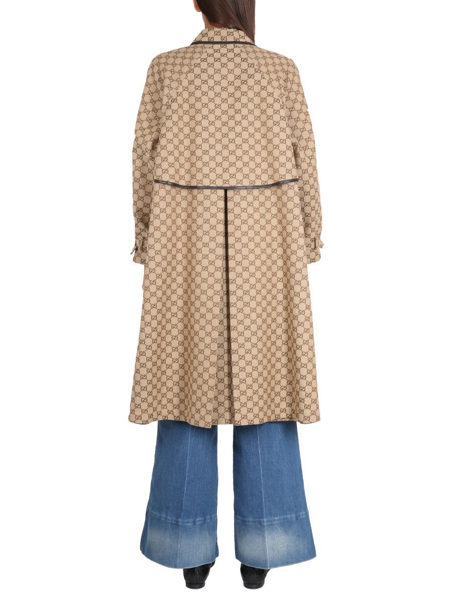 Pointed Collar Reversible Coat with Distinctive Button Closure