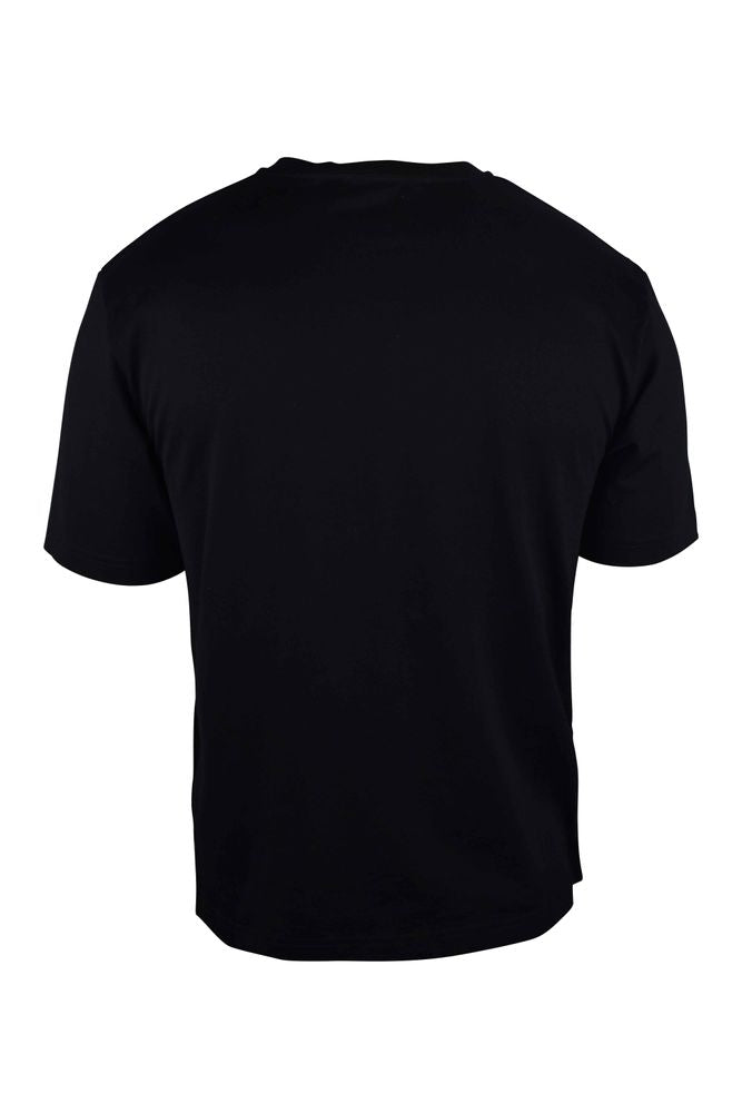Czarny T-shirt z charakterystycznym logo
