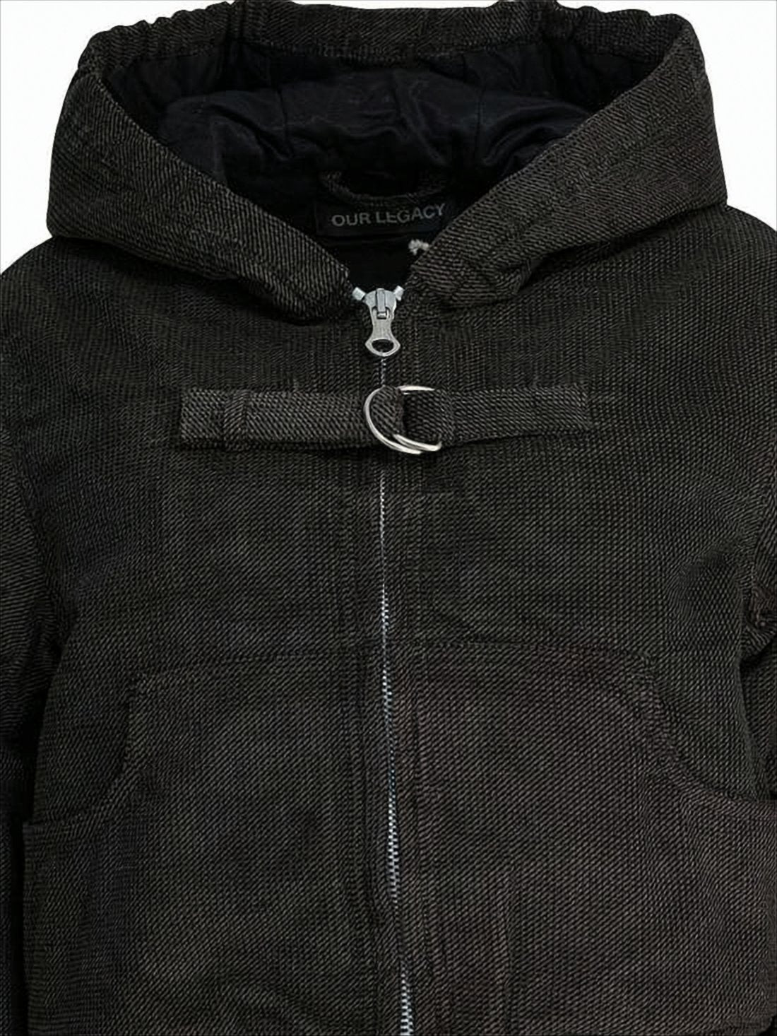 Textured Black Cropped Jacket