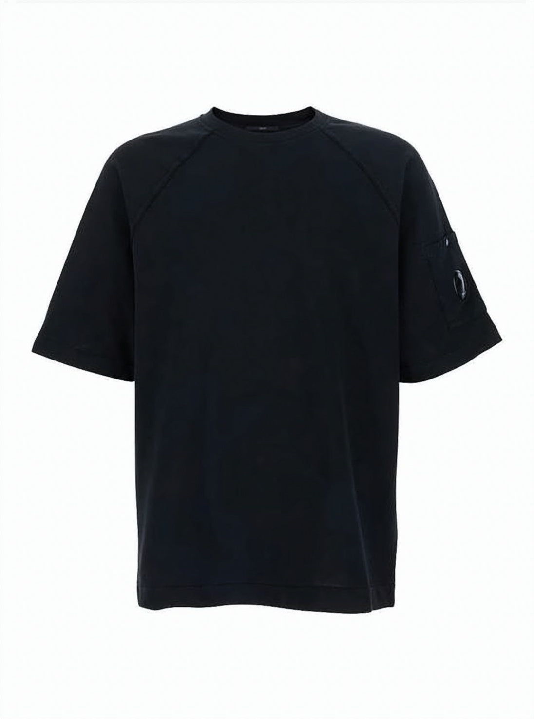 Boxy-Cut Cotton T-Shirt with Distinctive Lens Pocket