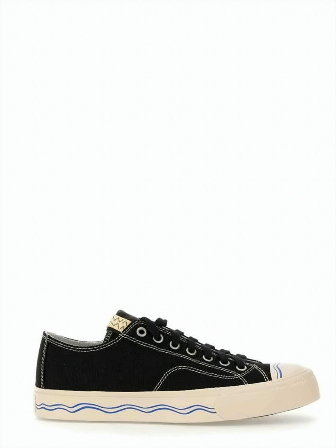 Low-Top Sneakers with Wavy Design