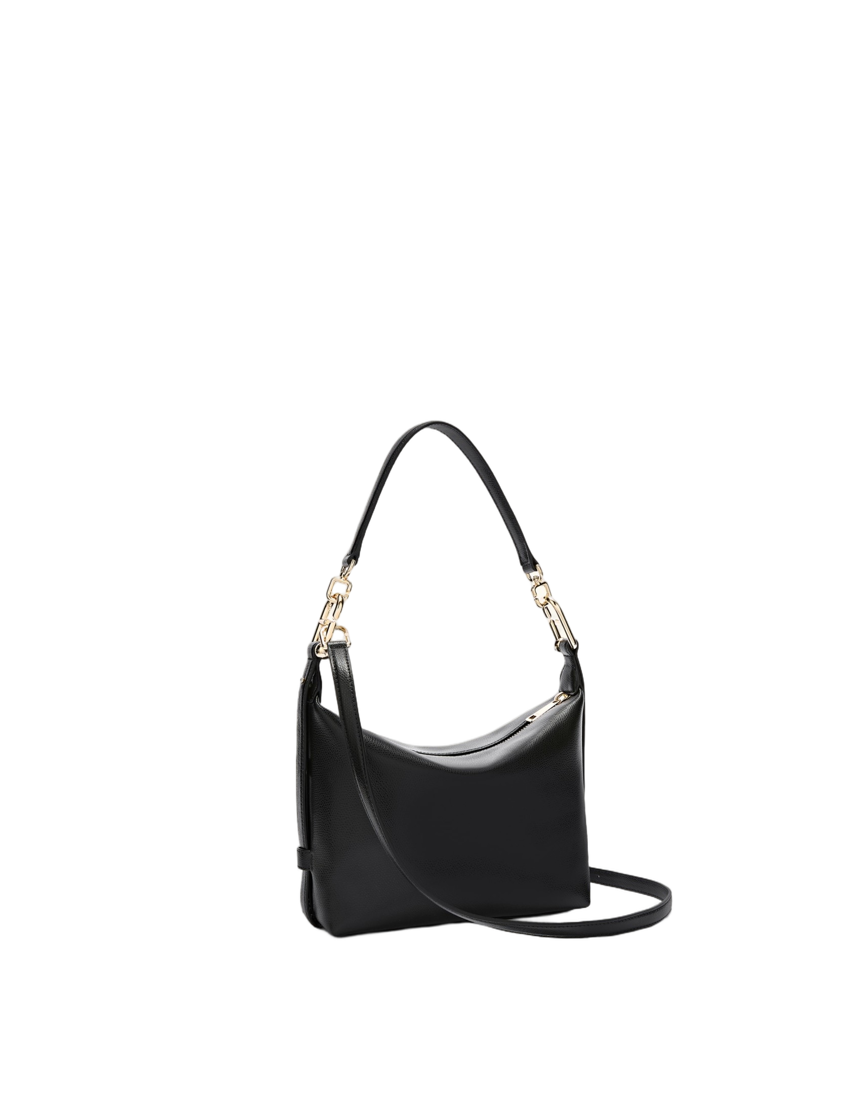 Tonie Mini Hobo Bag In Black Leather