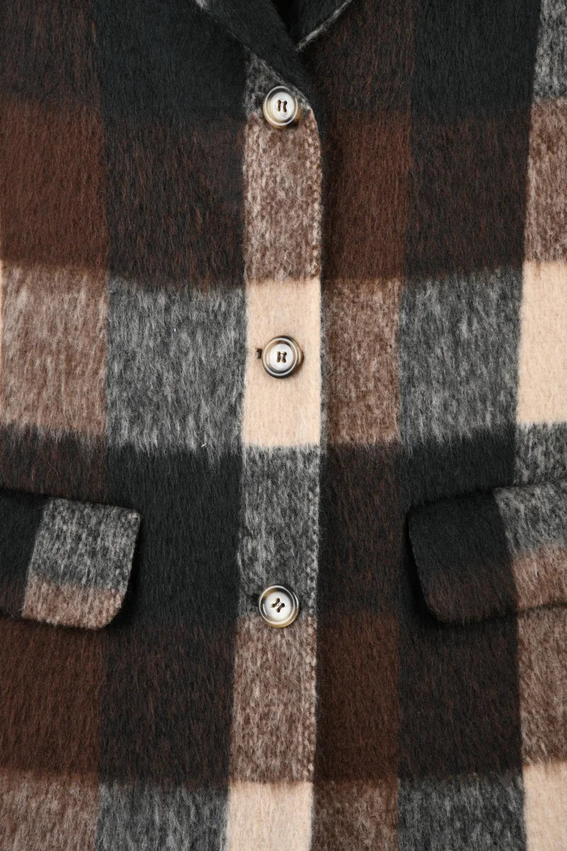 Long Coat - Brown/Black
