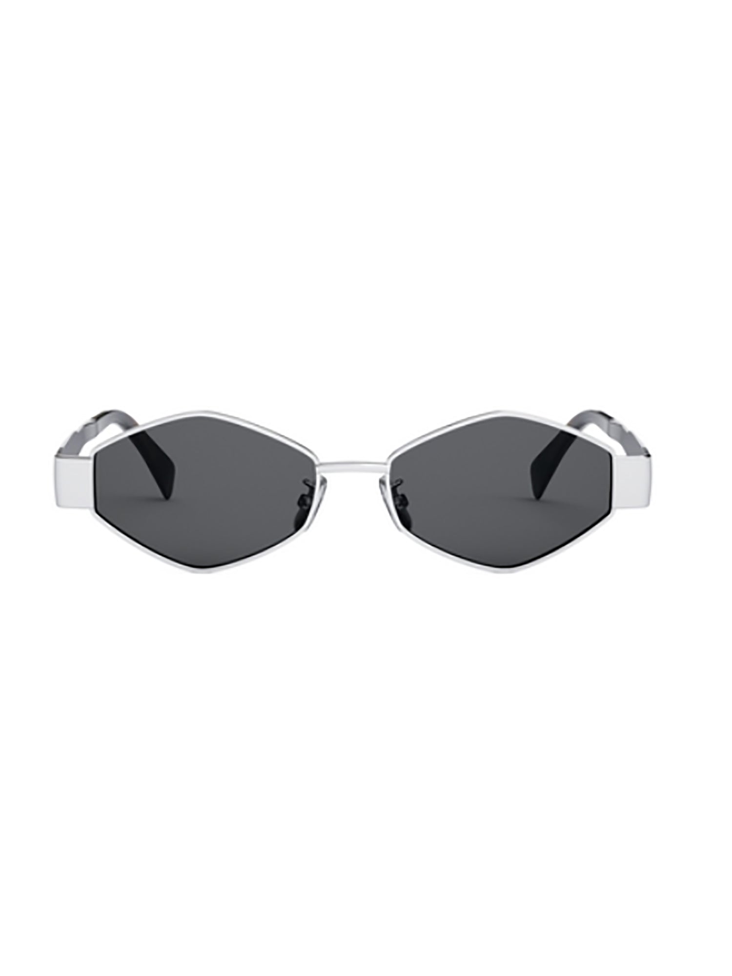 Hexagonal Frame Sunglasses With Dark Lenses