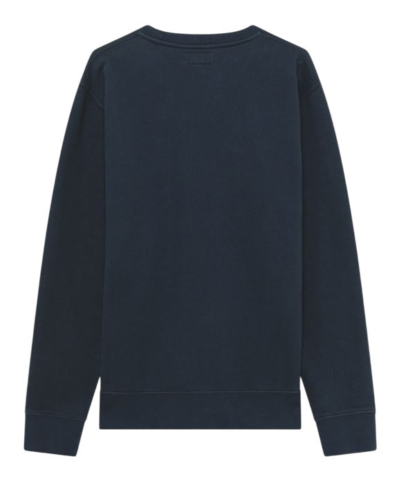 Solid Color Brushed Cotton Crewneck Sweatshirt.