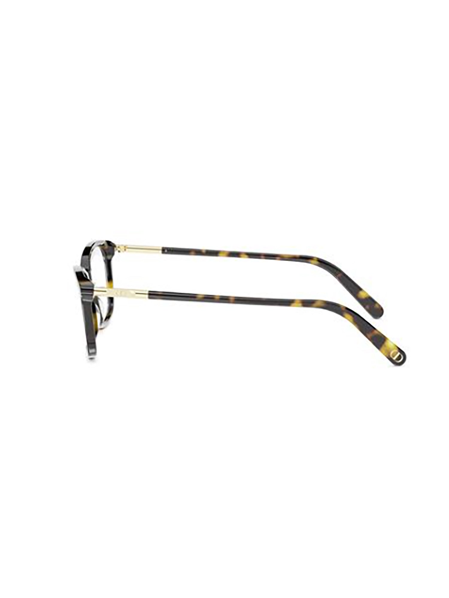 Tortoiseshell Rectangular Optical Frames with Gold-tone Accents
