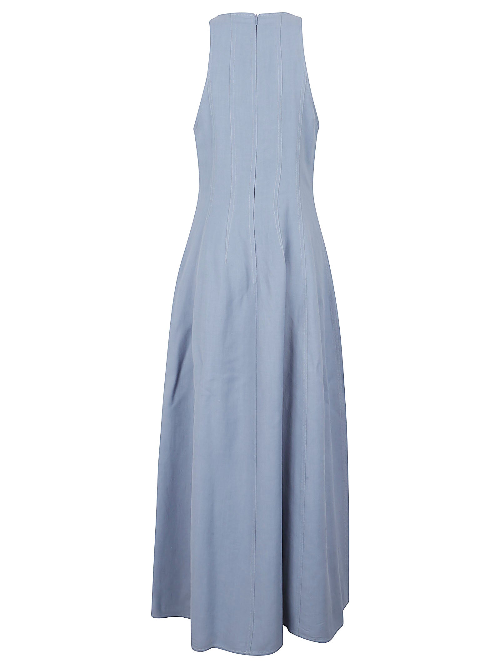 Sleeveless Fitted Midi Dress