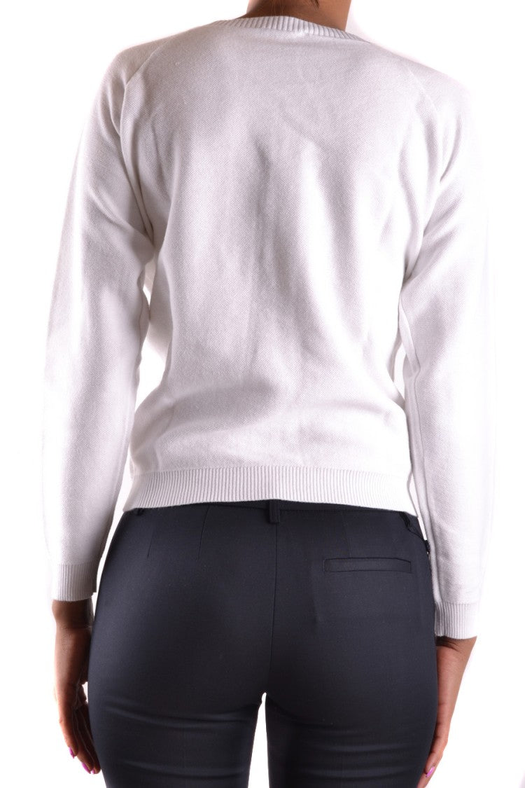 White Classic Knit Sweater