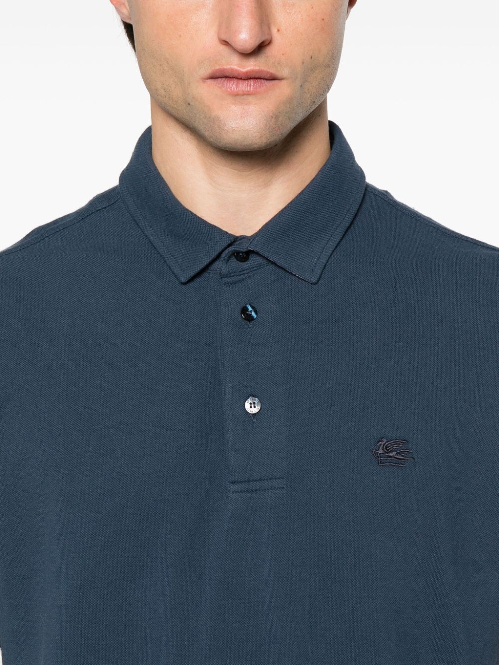 Pegaso-Embroidered Polo Shirt