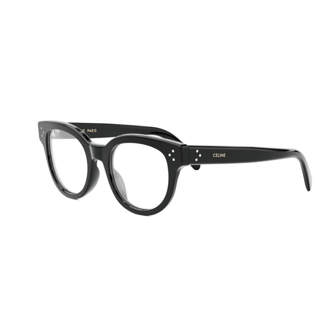 Cl50109i Bold Rounded Square Black Eyeglasses