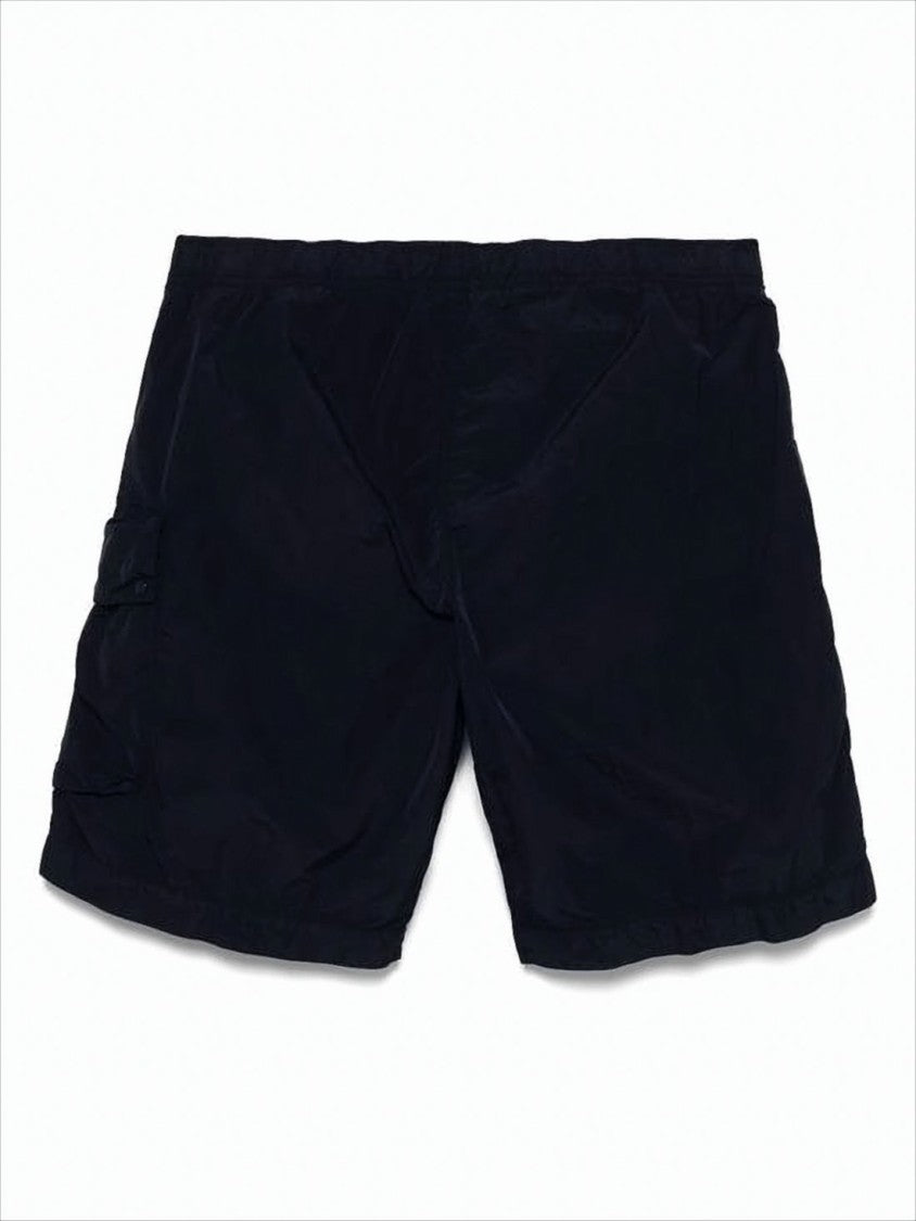Minimalist Black Polyamide Shorts