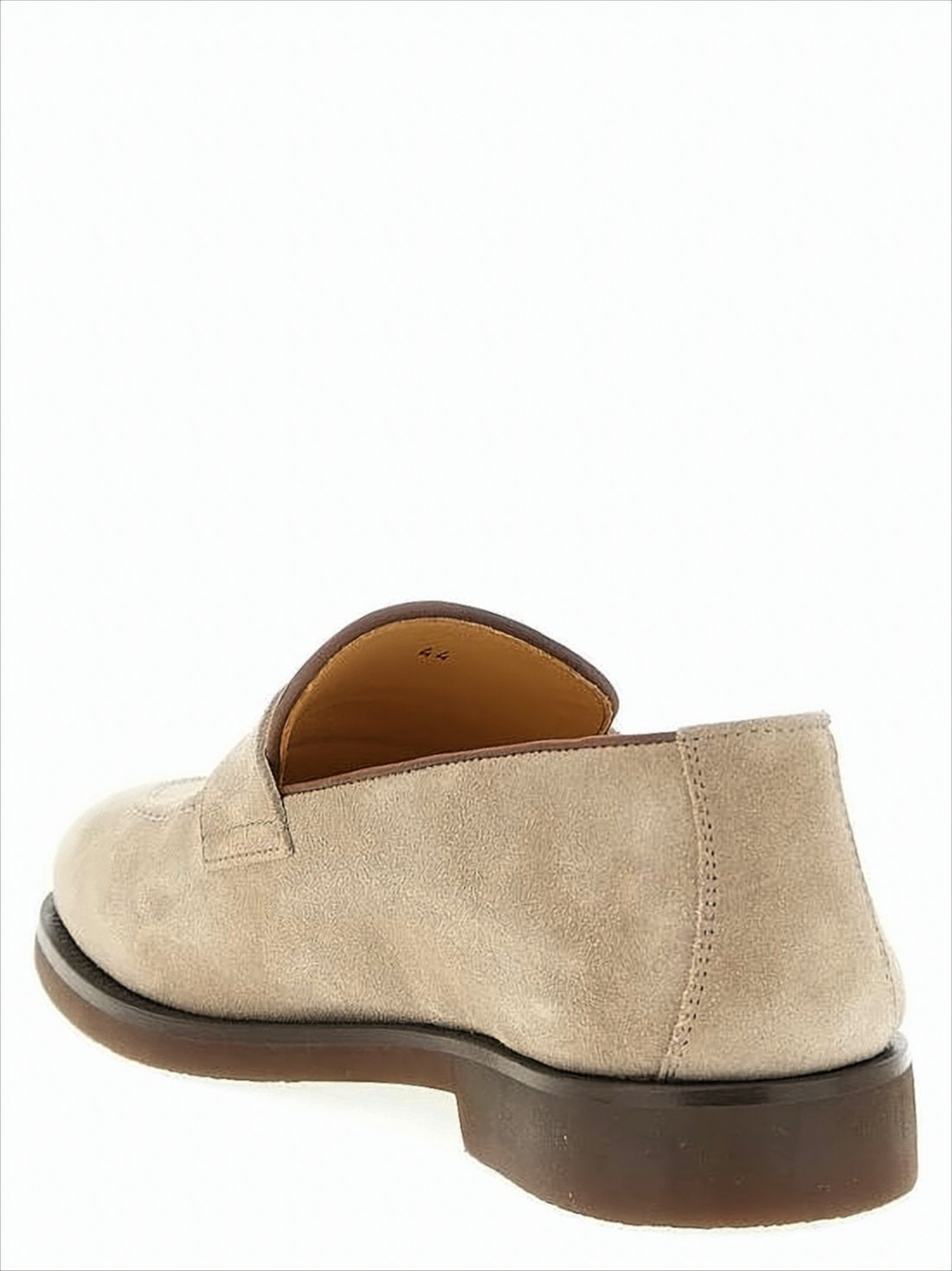 Soft Suede Loafers with Classic Penny Strap