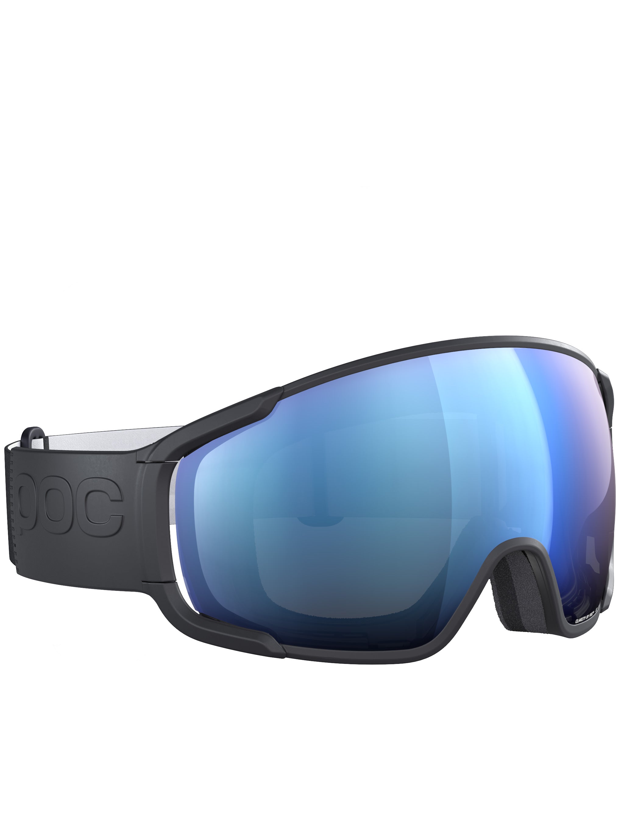 Black Zonula Wraparound Reflective Ski Goggle
