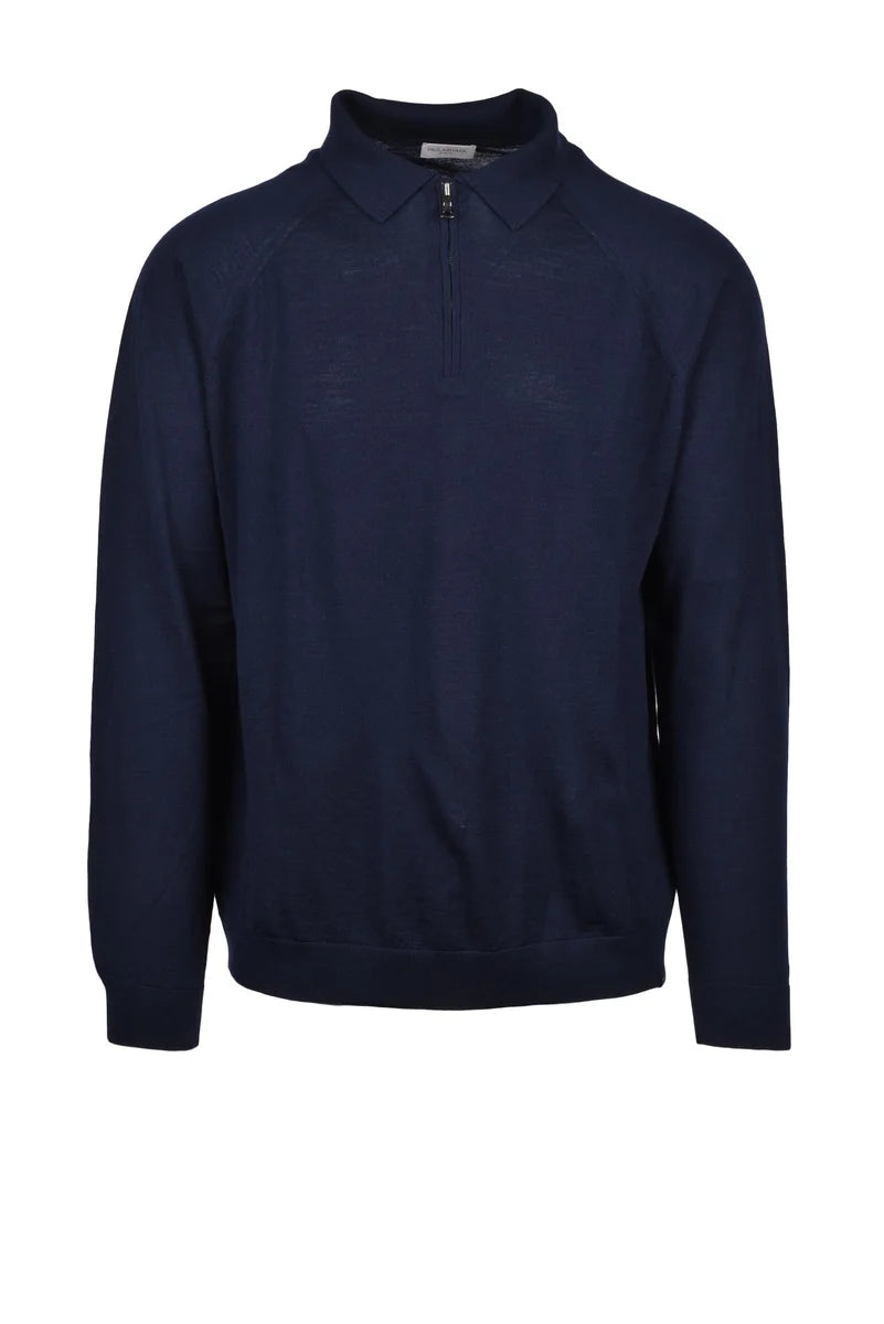 Knit Polo - Blue