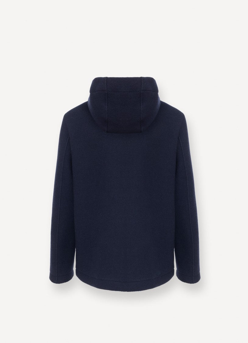 Piqué Hooded Coat