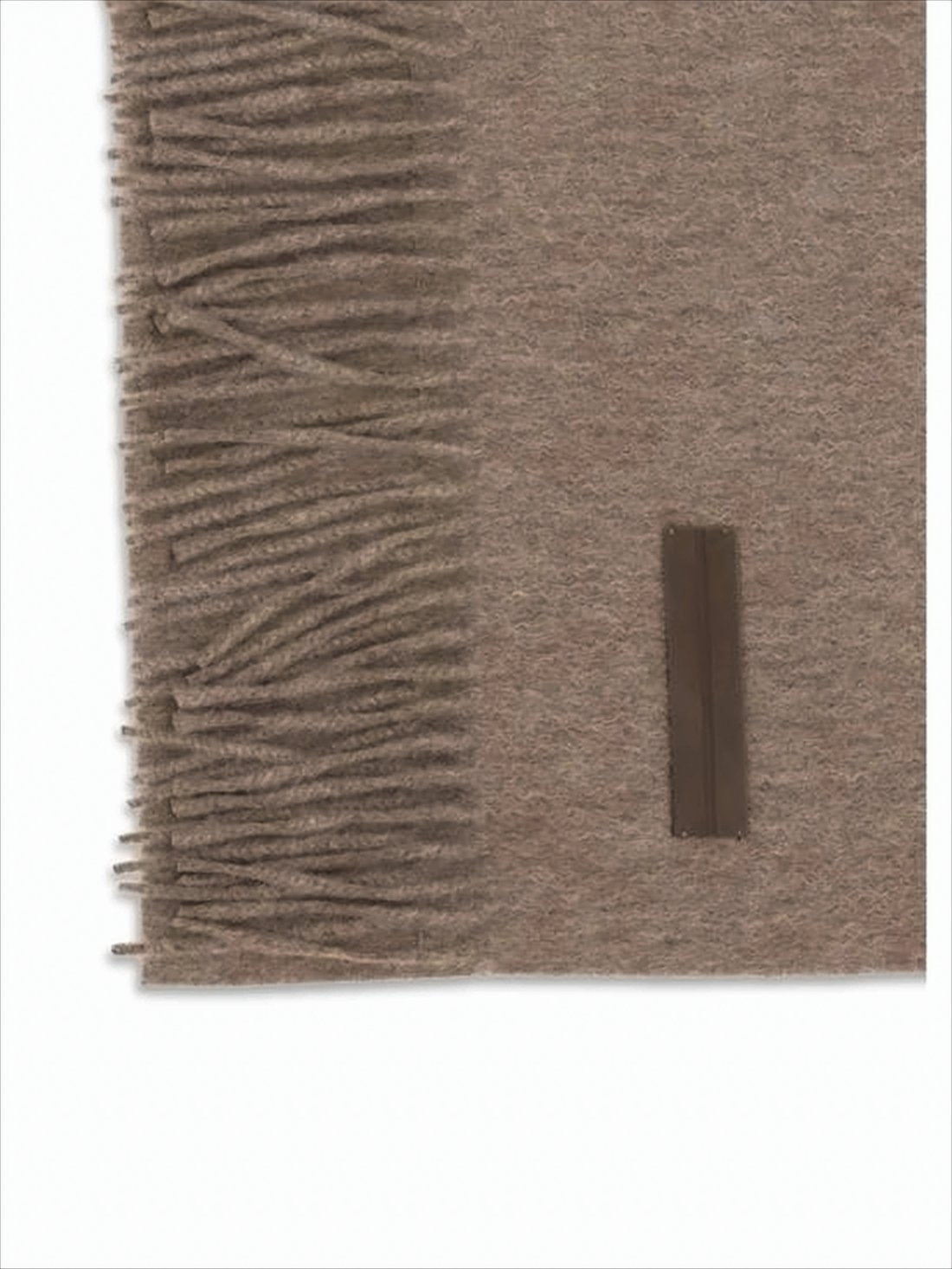 Finely Woven Cashmere Scarf with Subtle Fringing