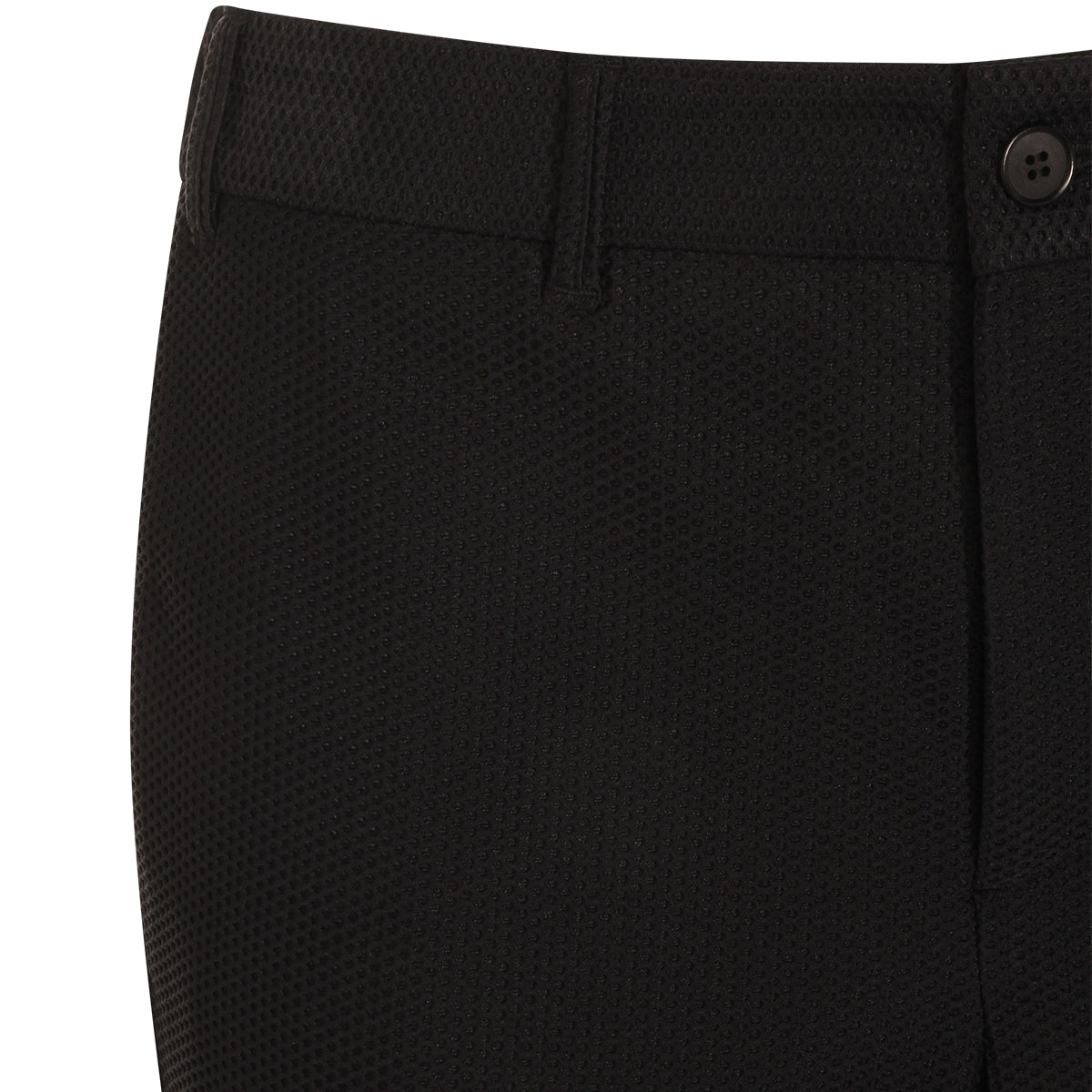 Slim-Fit Black Trousers with Textured Pattern