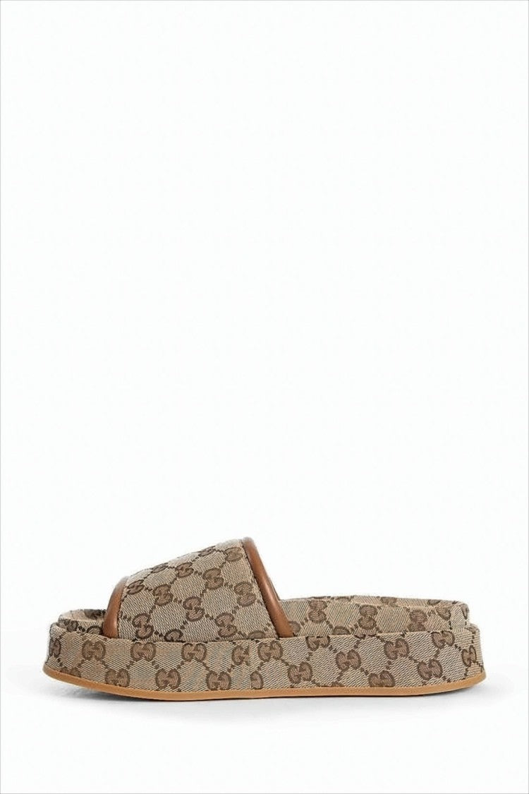 Monogram Canvas Slip-On Mules