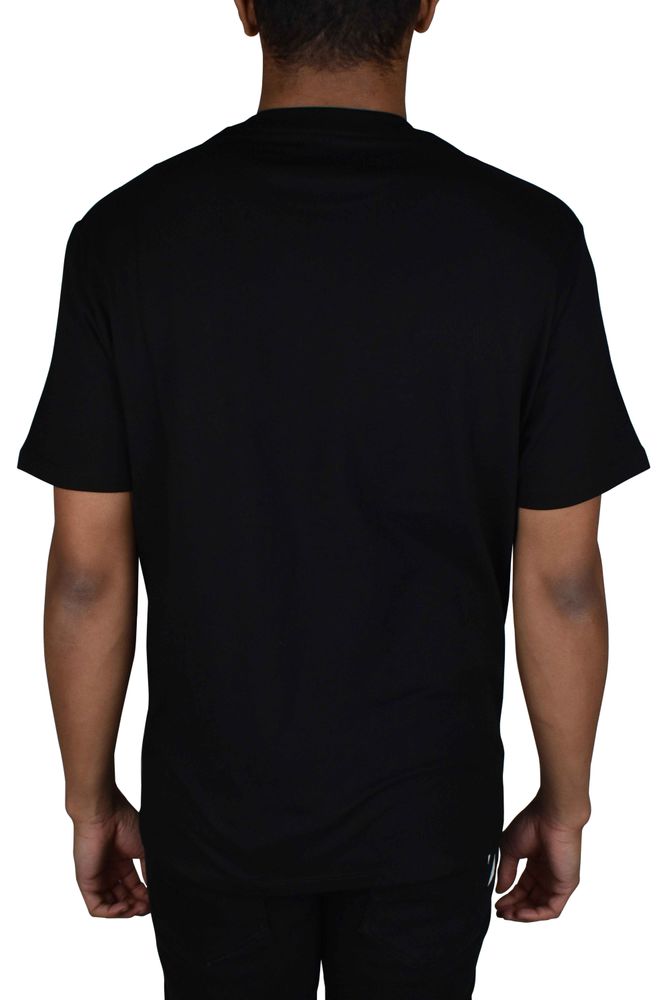 Black Cotton T-Shirt With Moon