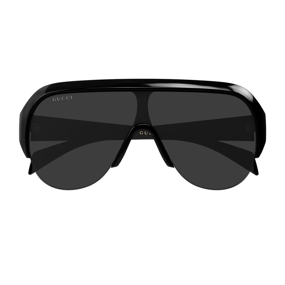 Oversized Pilot Mask Sunglasses With Distinctive Logo