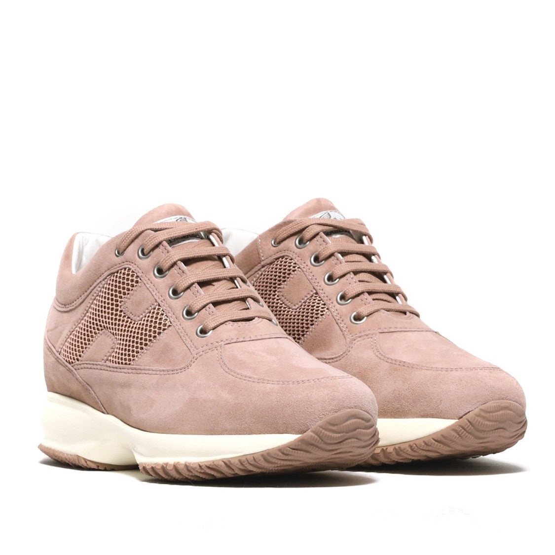 Interactive Sneakers In Pink Suede