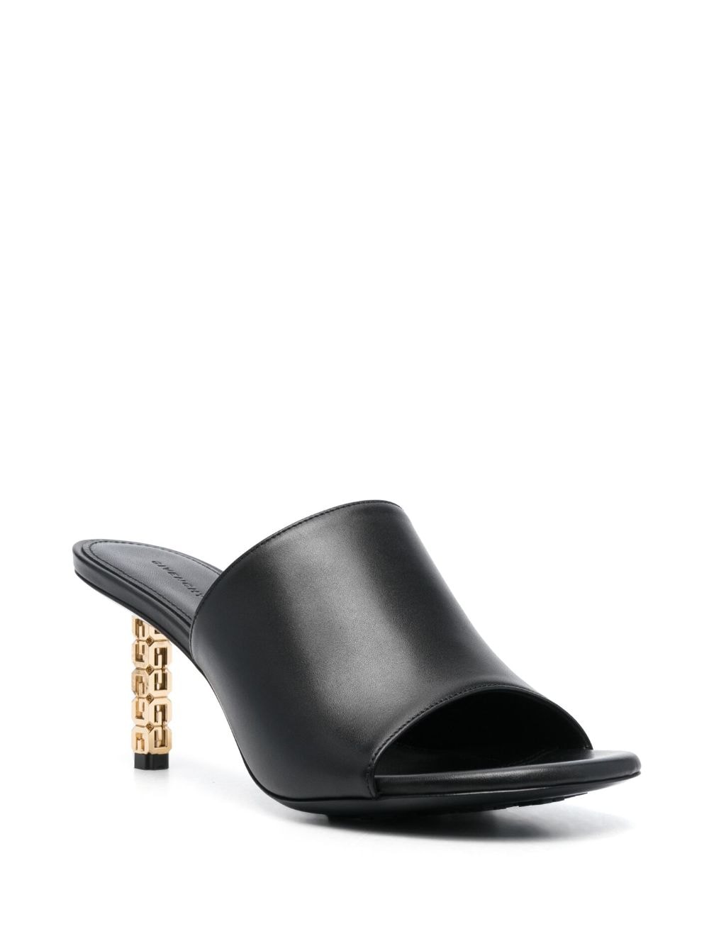 G Cube 75mm Calf Leather Mules