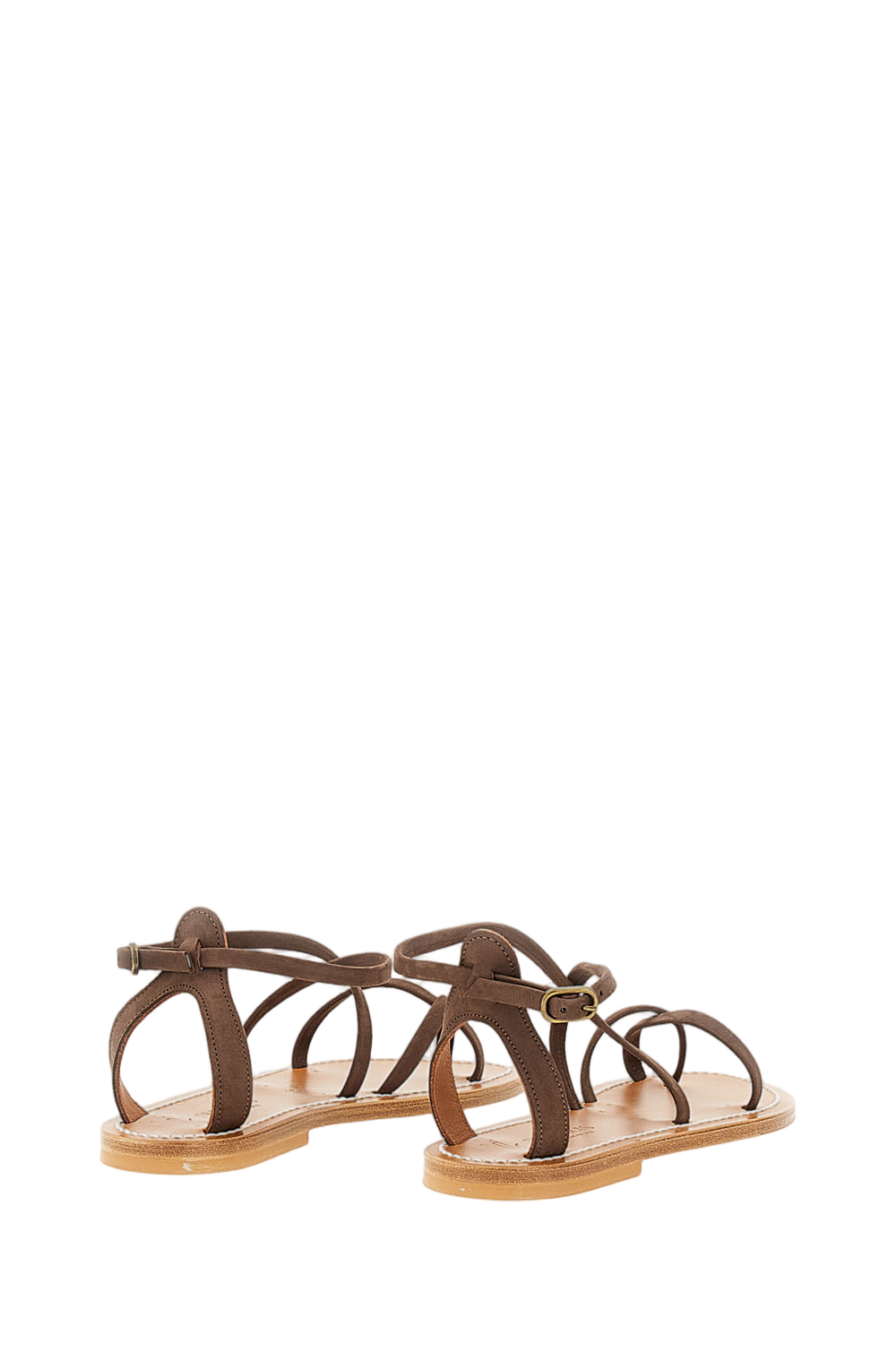 Brown Katano Leather and Suede Sandals